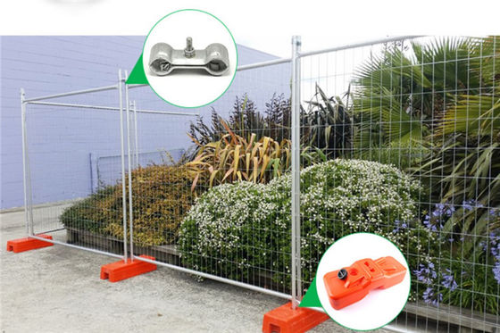 ISO9001 Temporary Security Fence Weld Mesh Pool Fencing White Orange