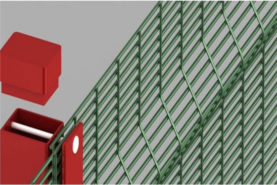 Direct Factory Manufacturer Galvanized And Powder CoatedHigh Security 358 Wire Mesh Fence,2M High V Beam Prison Mesh