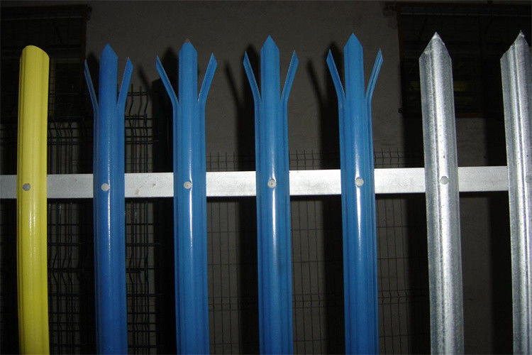 Factory Supply European Style High Security Fencing W Profile Galvanized Steel Palisade Fence And Gate